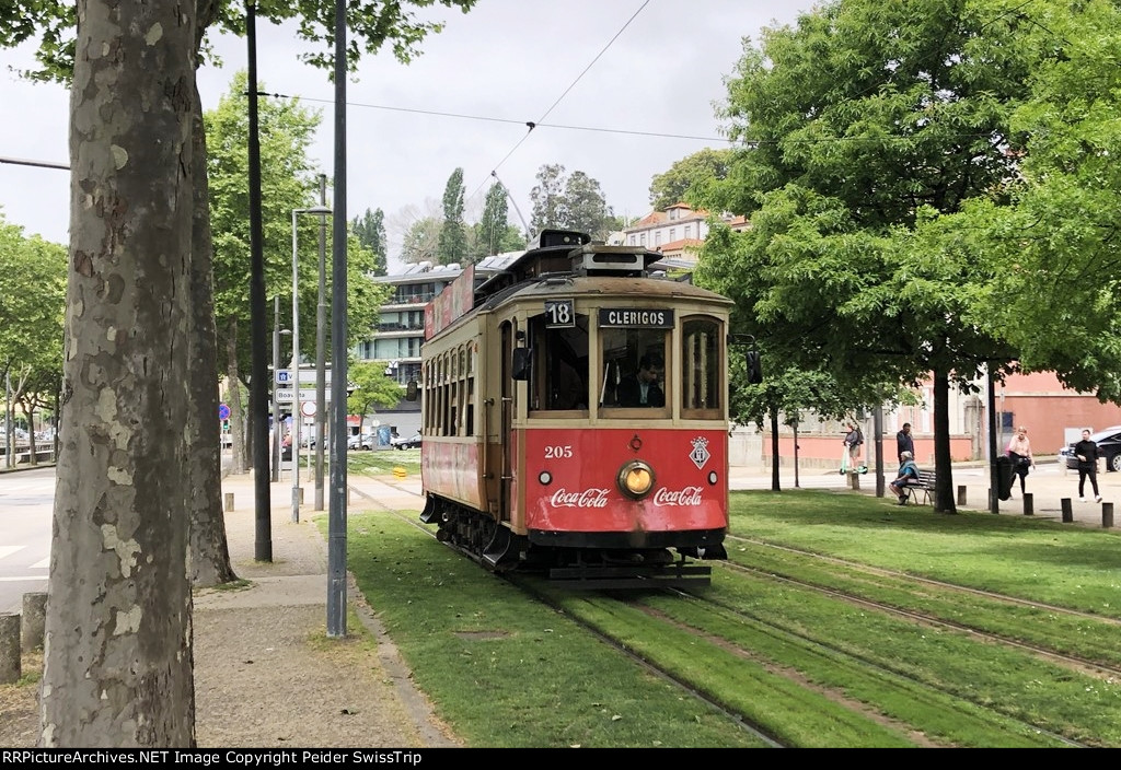 Historic streetcars in Porto